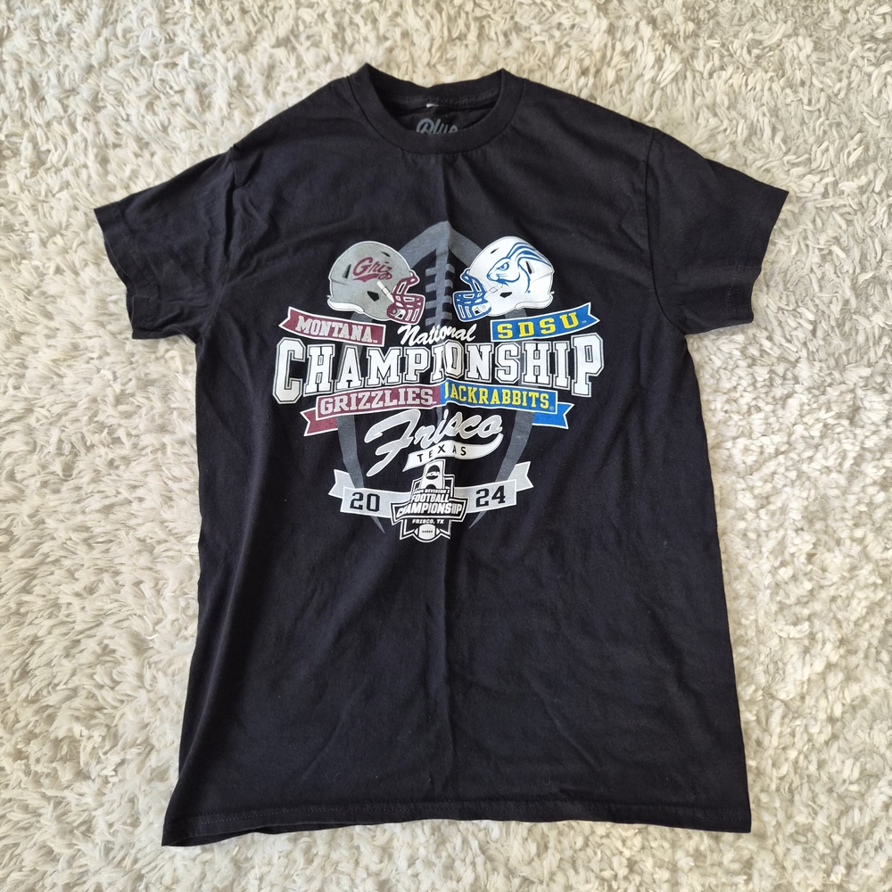☆5/$15☆Blue 84 NCAA Football National Championship Tee–Montana vs SDSU–Size S - Picture 2 of 16